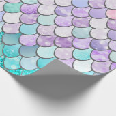 Pastellmeerjungfrau-Geschenk-Packpapier Geschenkpapier (Ecke)