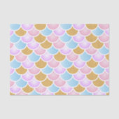 Pastellmeerjungfrau-Skalen Seidenpapier (Vorderseite)