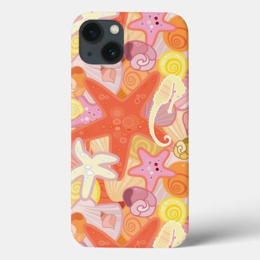 Pastellmeerkreaturmuster Case-Mate iPhone Hülle (Rückseite)