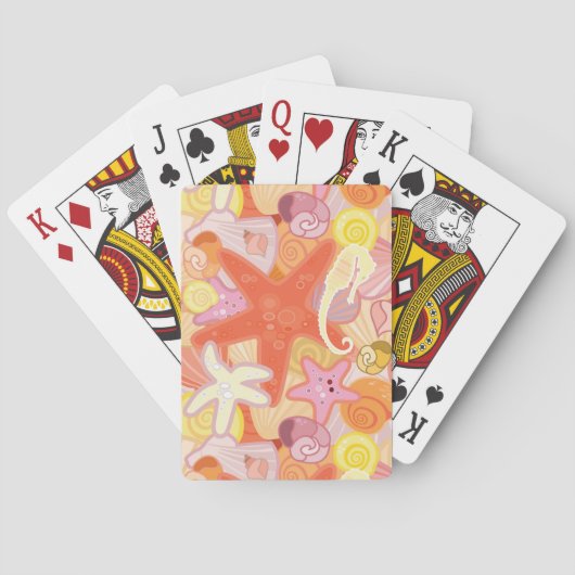 Pastellmeerkreaturmuster Spielkarten (Rückseite)