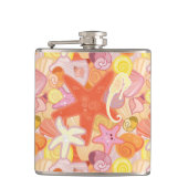 Pastellmeerkreislauf Flachmann (Vorderseite)