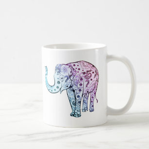 Pastellmit Blumenschönes des Bohemischen Elefante Kaffeetasse