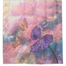 Pastellmonarch-Duschvorhang