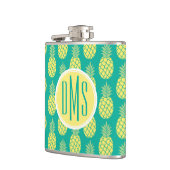 Pastellmonogramm der ananas-| flachmann (Links)