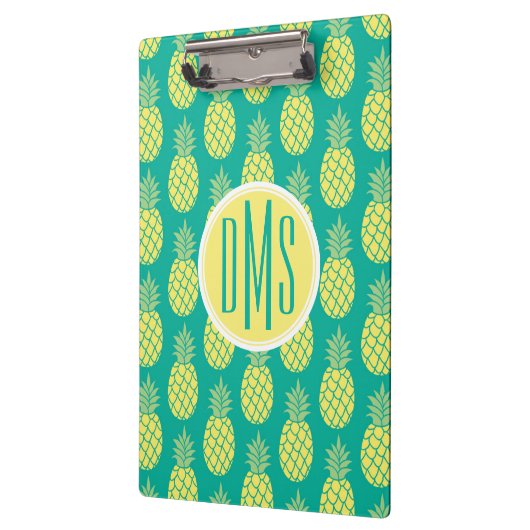 Pastellmonogramm der ananas-| klemmbrett (Links)