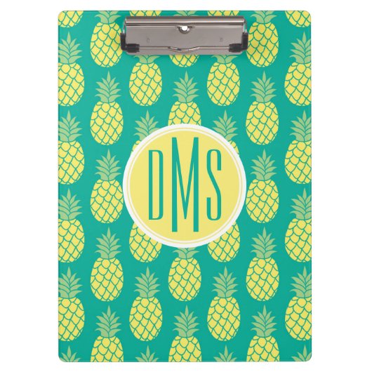 Pastellmonogramm der ananas-| klemmbrett (Vorderseite)