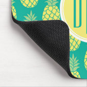 Pastellmonogramm der ananas-| mousepad (Ecke)