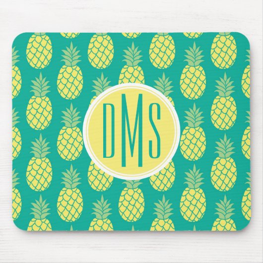 Pastellmonogramm der ananas-| mousepad (Vorne)