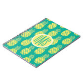 Pastellmonogramm der ananas-| notizblock (Linke Seite)