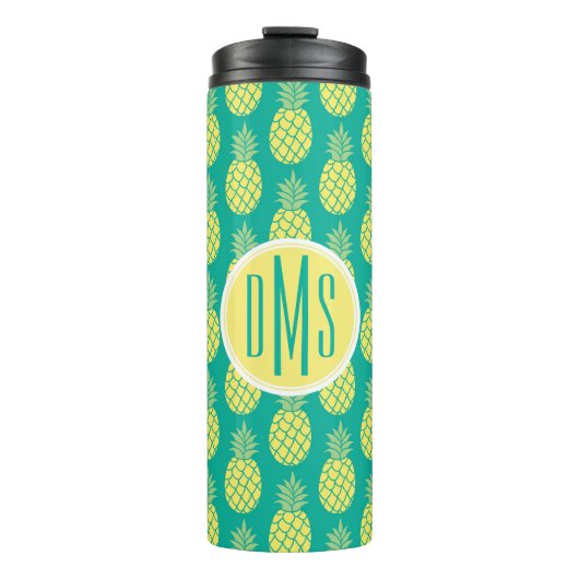 Pastellmonogramm der ananas-| thermosbecher (Vorderseite)