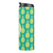 Pastellmonogramm der ananas-| thermosbecher (Nach rechts gedreht)