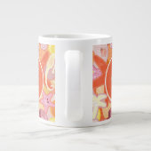 Pastellmonogramm der seegeschöpf-| Jumbo-Tasse (Rückseite)