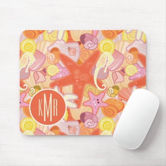Pastellmonogramm der seegeschöpf-| mousepad (Mit Mouse)
