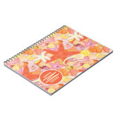 Pastellmonogramm der seegeschöpf-| notizblock (Linke Seite)