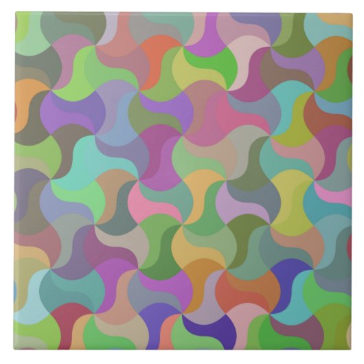 Pastellmosaik-Keramik Fliese (Vorderseite)