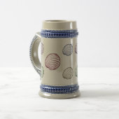 PastellMuschel Bierglas (Vorderseite Links)