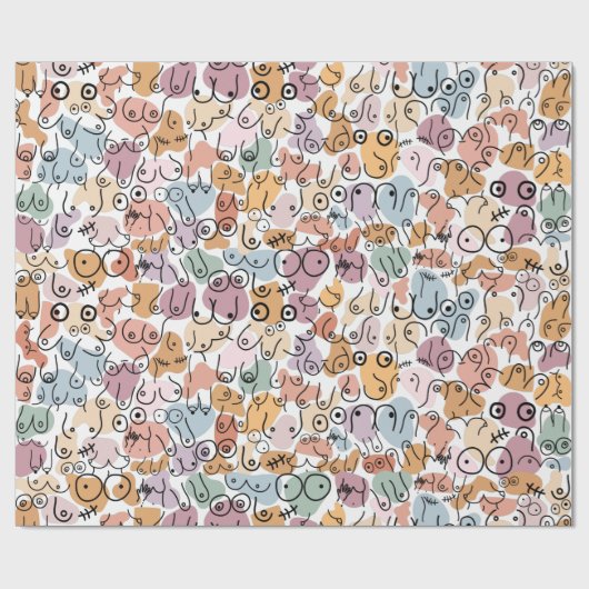 Pastellmuster Bohopapier Geschenkpapier (Flach)