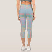 Pastellmuster Capri Leggings (Rückseite)