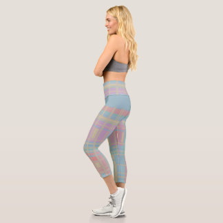 Pastellmuster Capri Leggings