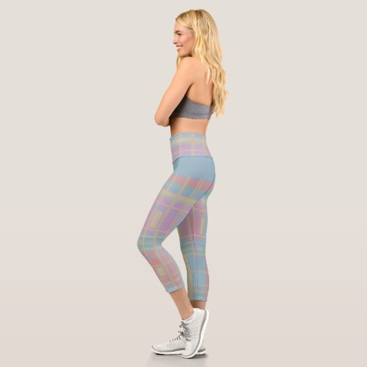 Pastellmuster Capri Leggings (Links)