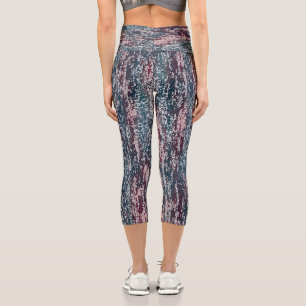Pastellmuster Capri Leggings