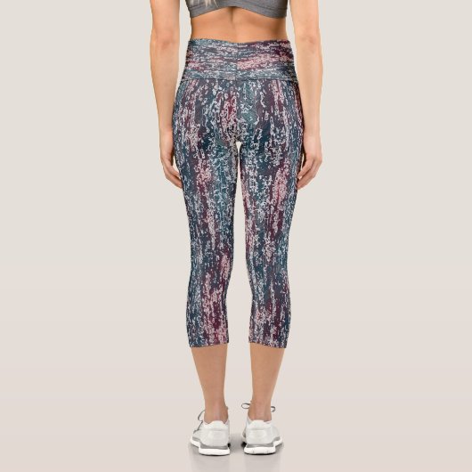 Pastellmuster Capri Leggings (Rückseite)