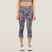 Pastellmuster Capri Leggings (Vorderseite)