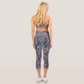 Pastellmuster Capri Leggings (Rückseite)