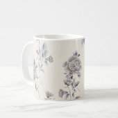 Pastellmuster der Rose Kaffeetasse (Vorderseite Links)