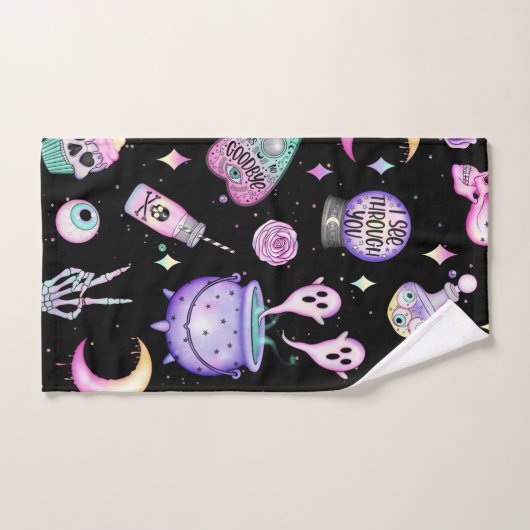 Pastellmuster dunkel badhandtuch set (Handtuch)