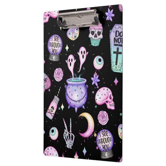 Pastellmuster dunkel klemmbrett (Links)