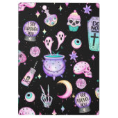 Pastellmuster dunkel klemmbrett (Rückseite)