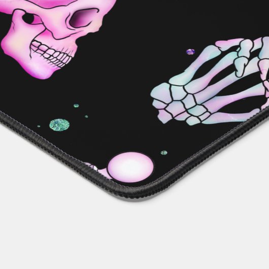 Pastellmuster dunkel schreibtischunterlage (Ecke)