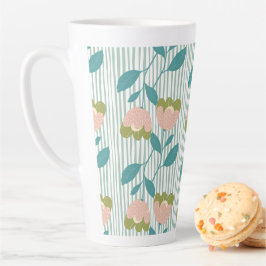 Pastellmuster für sie und Naturliebhaber Blau Milchtasse