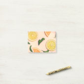 Pastellmuster Post-it Klebezettel (Auf Schreibtisch)