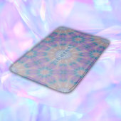 Pastellmutter Perlmuster Name Monogramm | Badematte