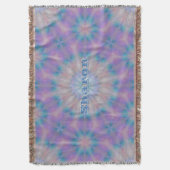 Pastellmutter Perlmuster Name Monogramm | Decke (Vorderseite Vertikal)