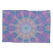 Pastellmutter Perlmuster Name Monogramm | Kissenbezug (Rückseite-Links)