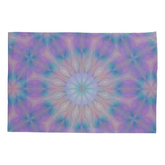 Pastellmutter Perlmuster Name Monogramm | Kissenbezug (Rückseite-Links)