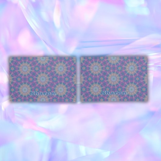 Pastellmutter Perlmuster Name Monogramm | Kissenbezug