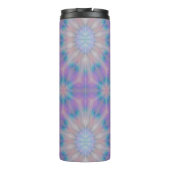 Pastellmutter Perlmuster Name Monogramm | Thermosbecher (Rückseite)