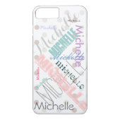 PastellnamensTupfen Case-Mate iPhone Hülle (Rückseite)