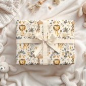 Pastellneutrale Jungtiere Geschenkpapier Set