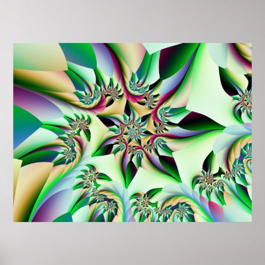 Pastello-Blume Poster (Vorne)