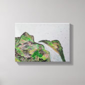 Pastellölmalerei in Canvass Leinwanddruck (Vorderseite)