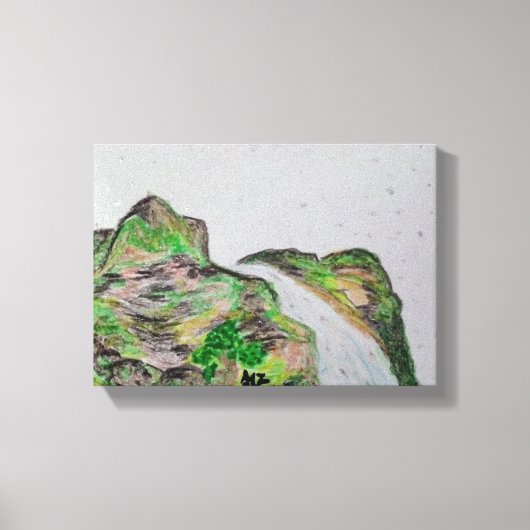 Pastellölmalerei in Canvass Leinwanddruck (Vorderseite)