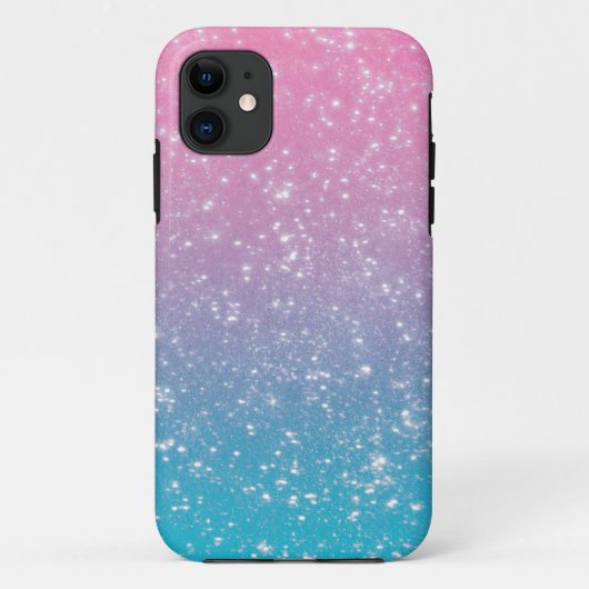 PastellOmbre Glitzer Case-Mate iPhone Hülle (Rückseite)