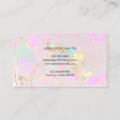 Pastelloptik-Visitenkarte Visitenkarte (Rückseite)