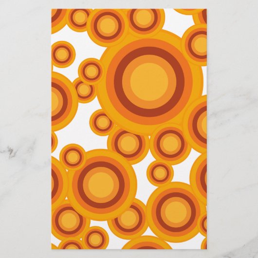 Pastellorange Briefpapier (Vorderseite)