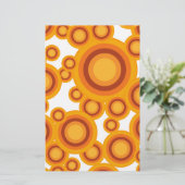 Pastellorange Briefpapier (Stehend Vorderseite)